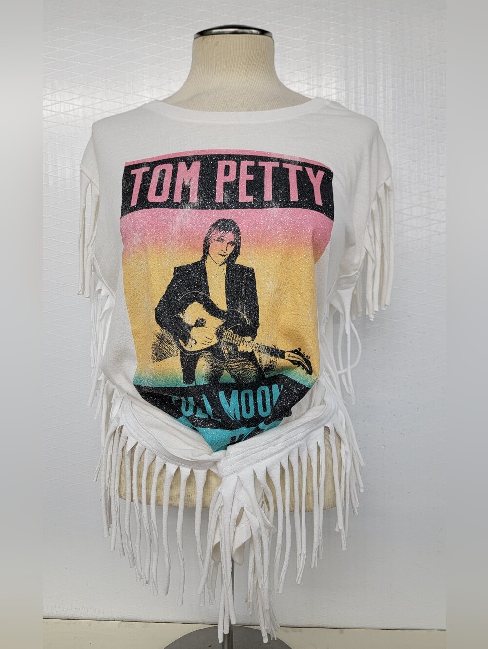 Tom Petty Fringe Band Tee Upcycled Retro Vintage Band Merc